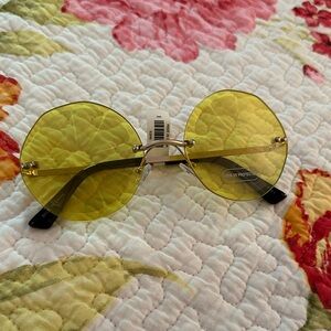 Yellow Round Lemon Sunglasses